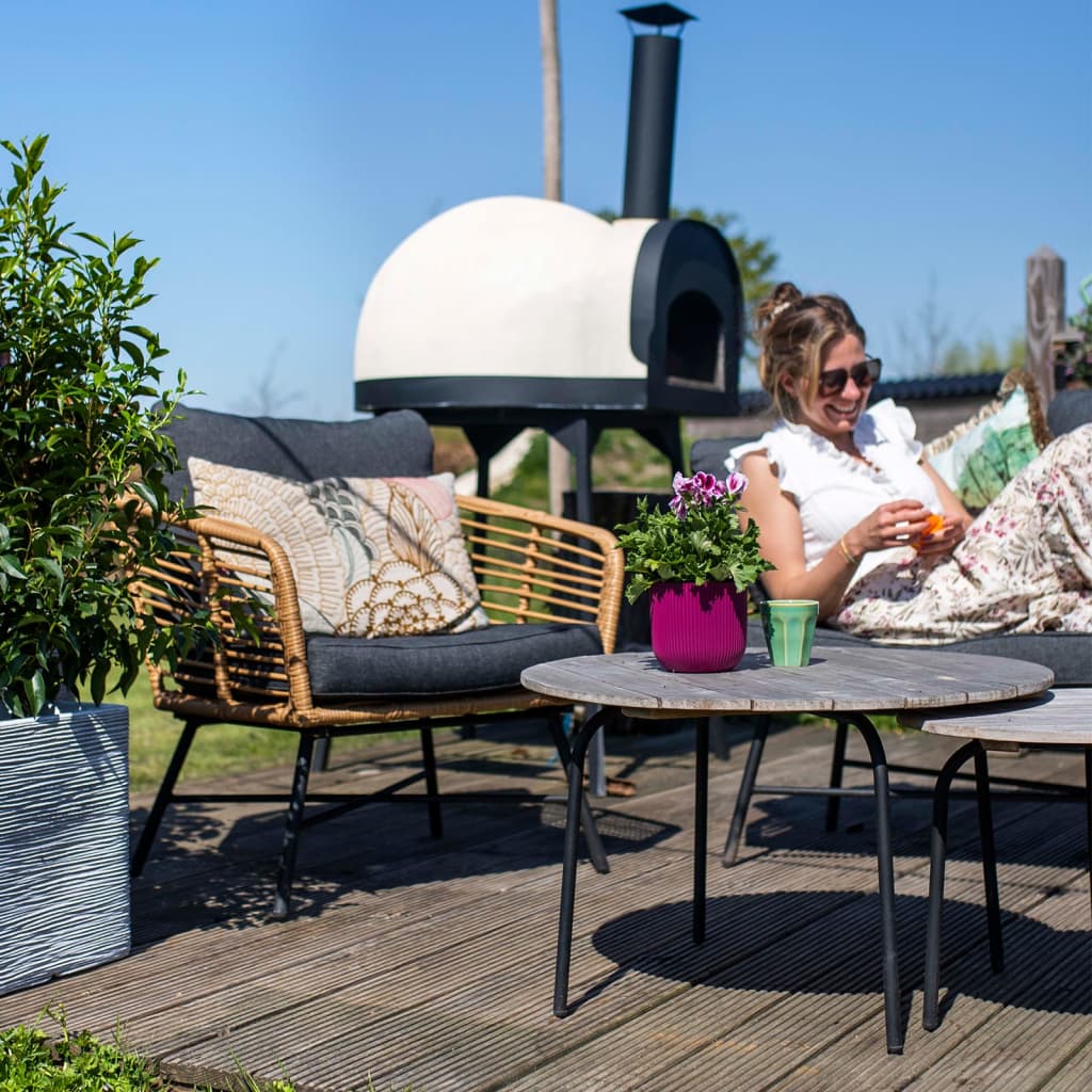 Capi Fioriera Nature Rib Quadrata 40x40 cm Avorio KOFI903 424209