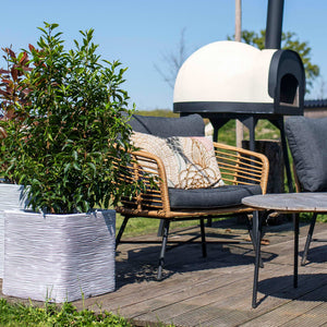 Capi Fioriera Nature Rib Quadrata 40x40 cm Avorio KOFI903 424209