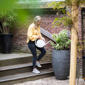 Capi Vaso Nature Rib Elegant Deluxe 45x72 cm Antracite 434857