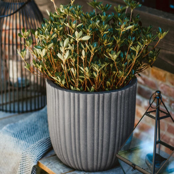 Capi Vaso Rotondo Urban Tube 35x34 cm Grigio Scuro 434884