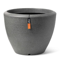 Capi Vaso per Piante Arc Granite Conico Basso 60x48 cm Antracite 442112