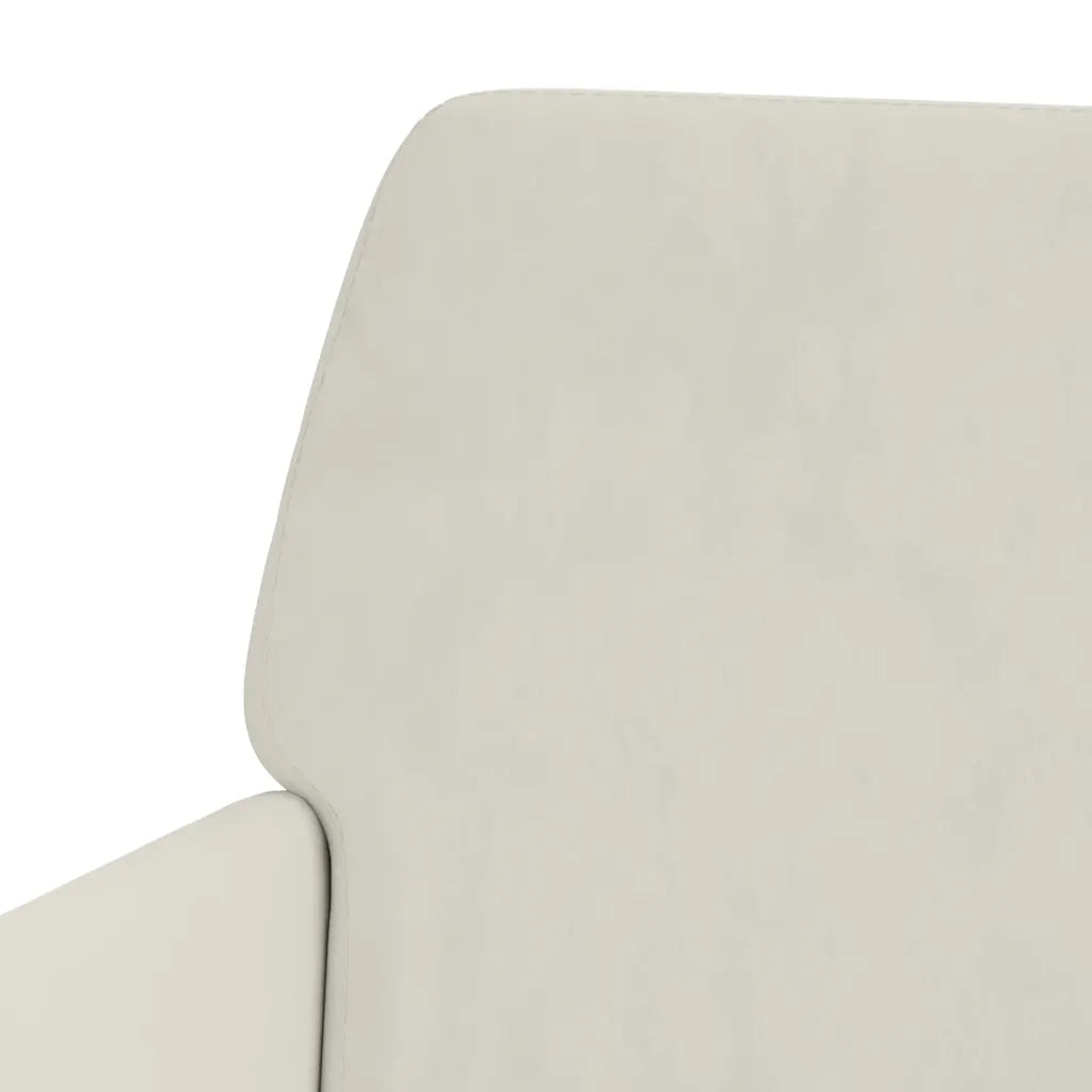 Panca Crema 108x79x79 cm in Velluto 351390