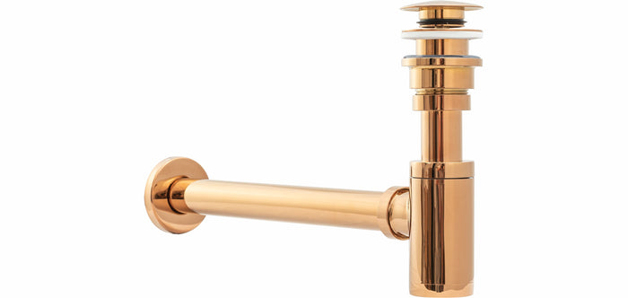 Sifone Per Lavabo Klik-klak Universale Rose Gold