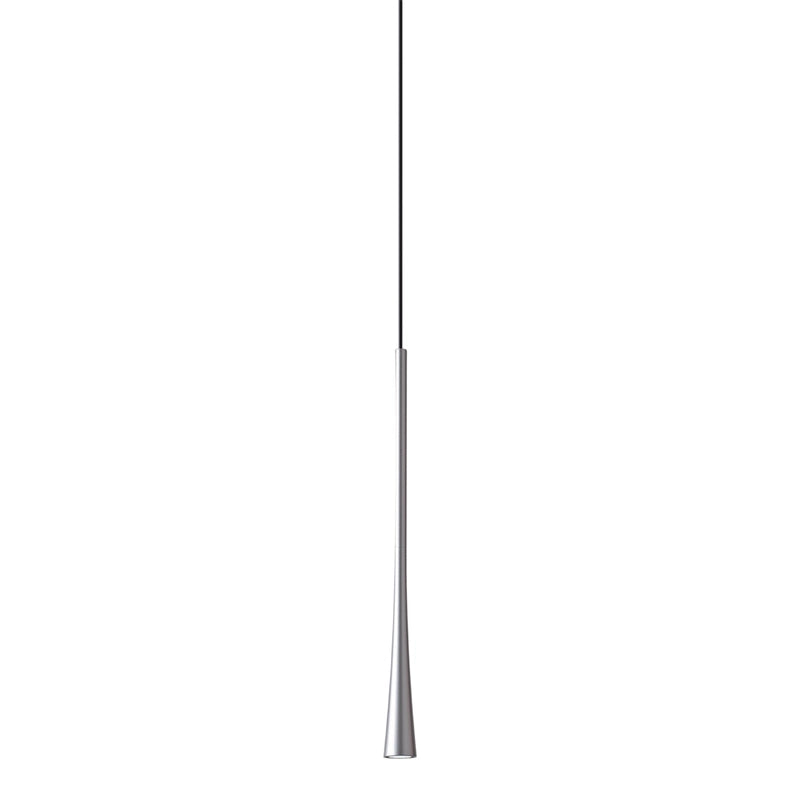 Dafne - Lampada a sospensione bianca led 7W 3000K IP20 - Lampada da soffitto led design minimal in alluminio - Alimentatore incluso - L.max 190cm