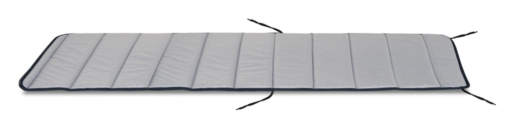 Cuscino per sdraio trapuntato in schiuma AIO FACTORY 190x60 cm, impermeabile, grigio scuro