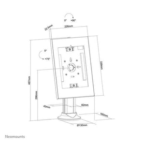 Neomounts porta tablet da tavolo - DS15-640WH1