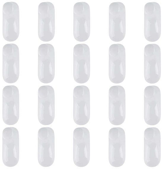 Supporto per piedi trasparente in plastica - 20 pezzi - prevenzione della deformazione - piedi dei bambini - sostegno per piedi - misura 10x4,3x3,9 cm - contenitore per scarpe