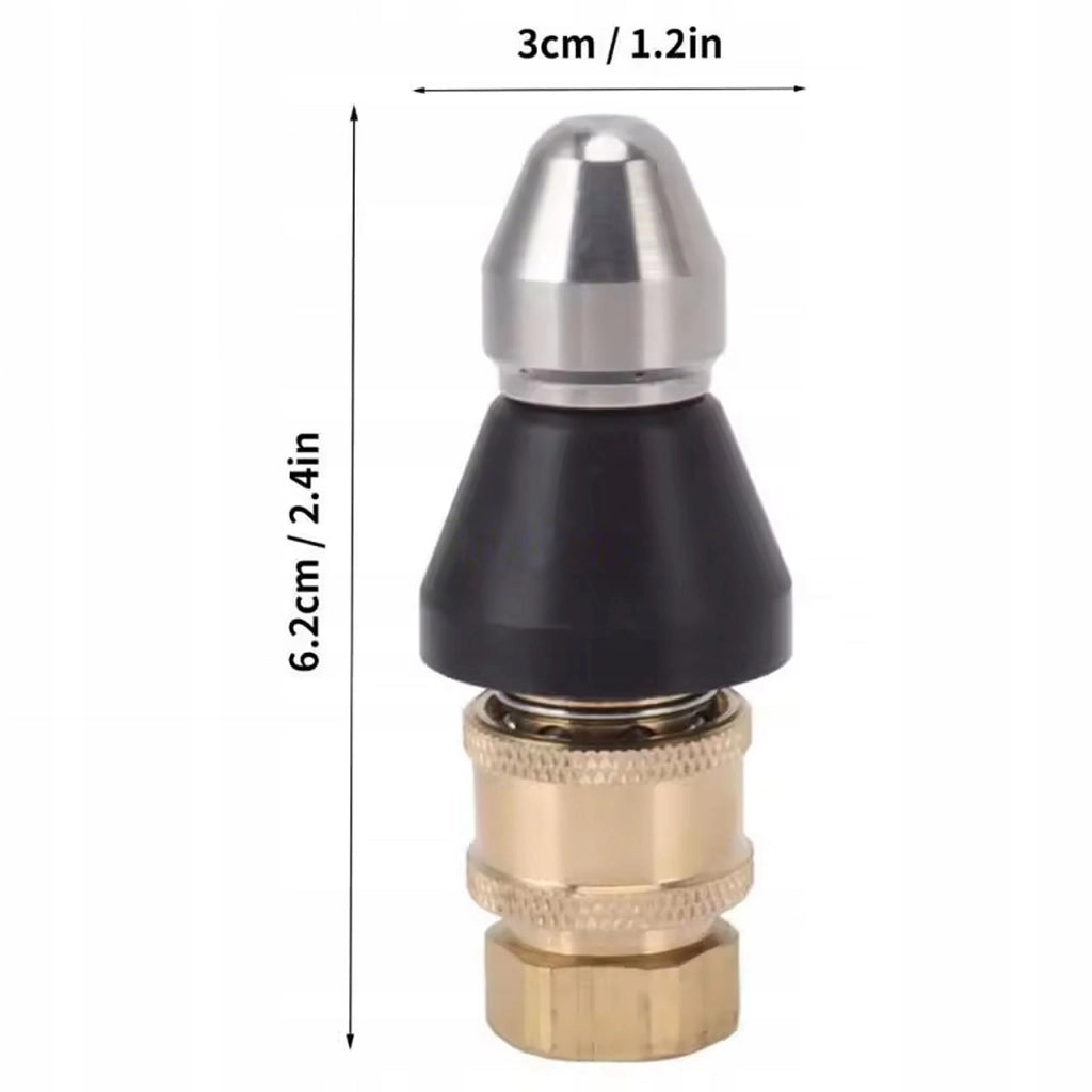 Ugello JetClear Fix 7X – 7 Fori (6 Posteriori + 1 Frontale) | Acciaio Inossidabile, Filettatura 1/4"
