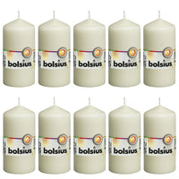 Bolsius Candele Moccoli 10 pz 120x58 mm Avoriocod mxl 121289