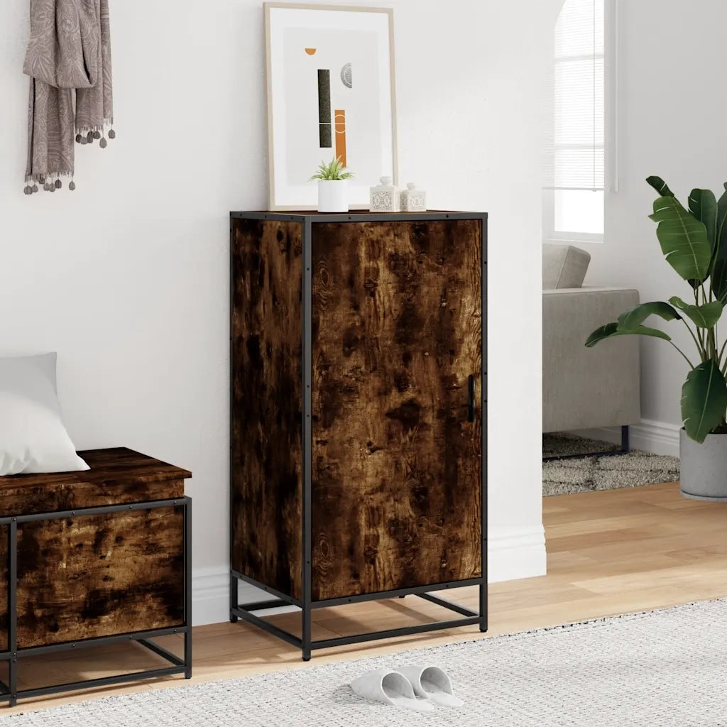 vidaXL Scarpiera Rovere Fumo 48x38x97,5 cm in Legno Multistrato