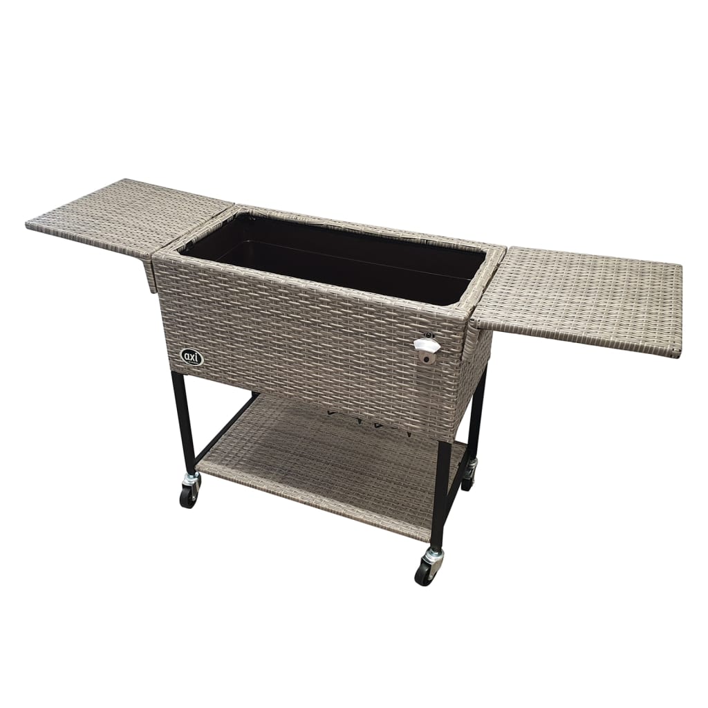 AXI Refrigeratore Retrò Effetto Vimini 76 L Marrone 441645