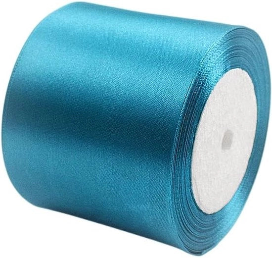 Pannelli di seta blu 75mm, 22 metri, pannelli decorativi di seta, nastro di compleanno, nastro auto, pannelli di stoffa di seta e seta, per matrimonio, festa, compleanno, festa di San Valentino