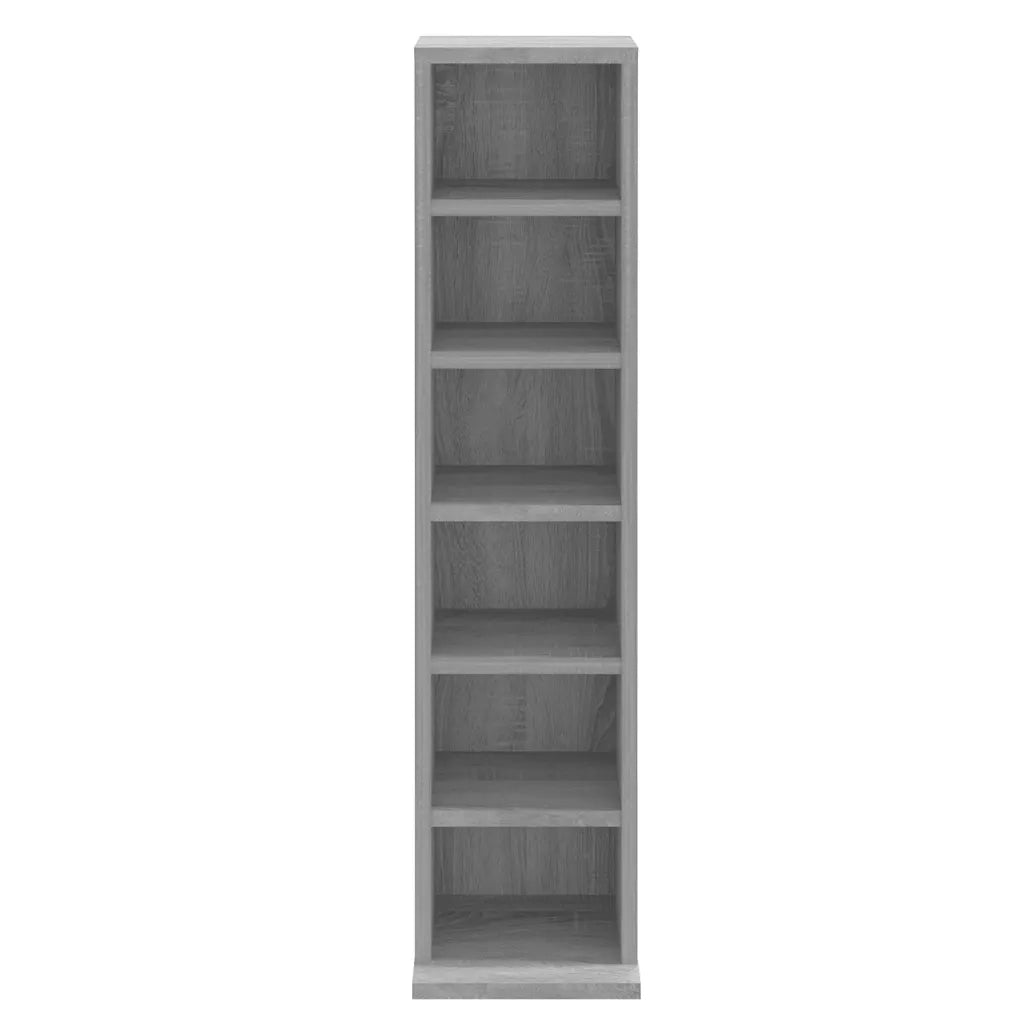 Mobile Porta CD Grigio Sonoma 21x20x88 cm in Legno Multistrato CFW5489171