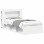 Telaio del letto con storage con testiera Bianco 80 x 200 cm 3433437