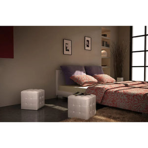 Sgabelli a Cubo Bianchi 60739