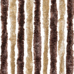 Zanzariera Beige e Marrone Chiaro 90x220cm Ciniglia 240571
