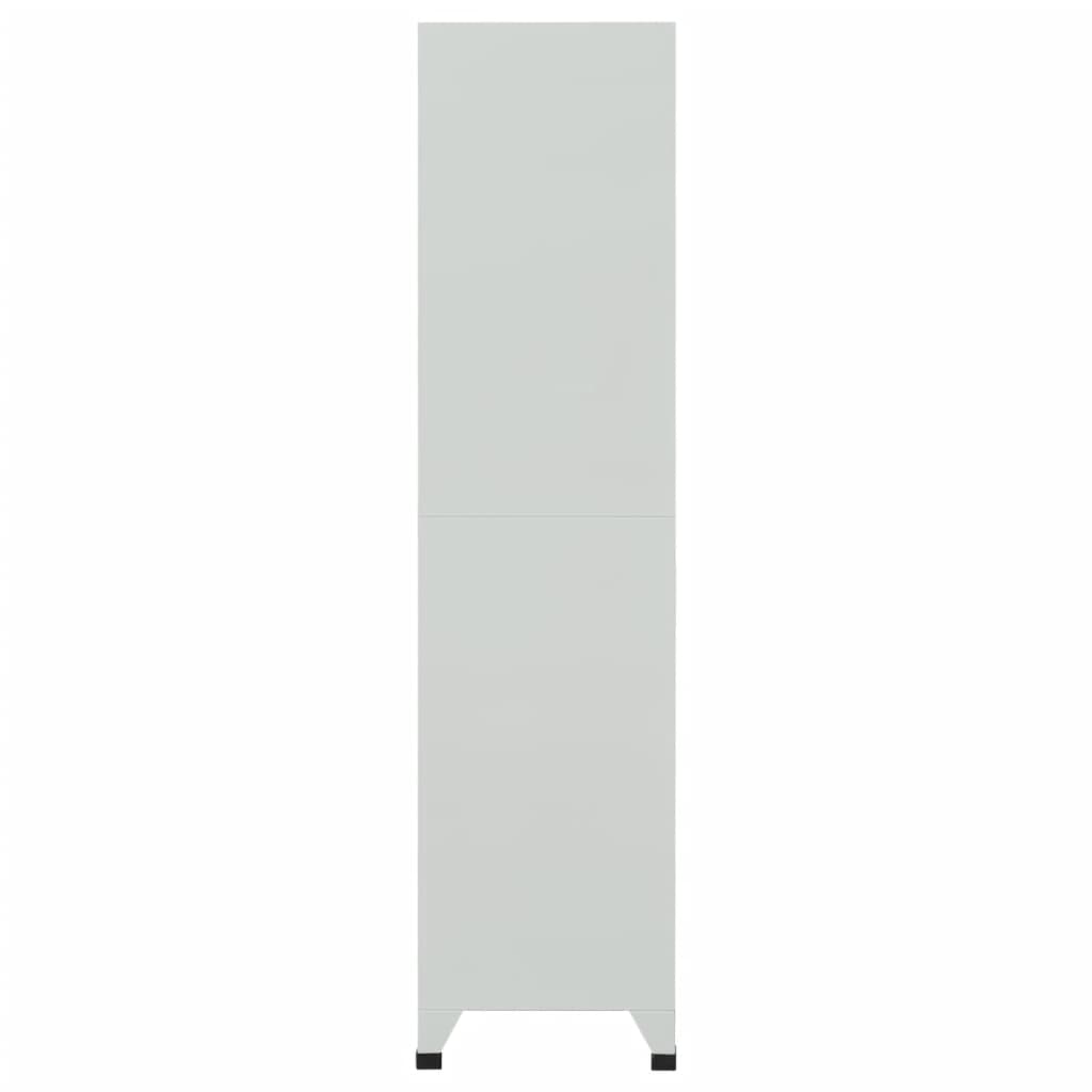 Armadietto a Chiave con 6 Scomparti in Acciaio 90x45x180 cm 20156