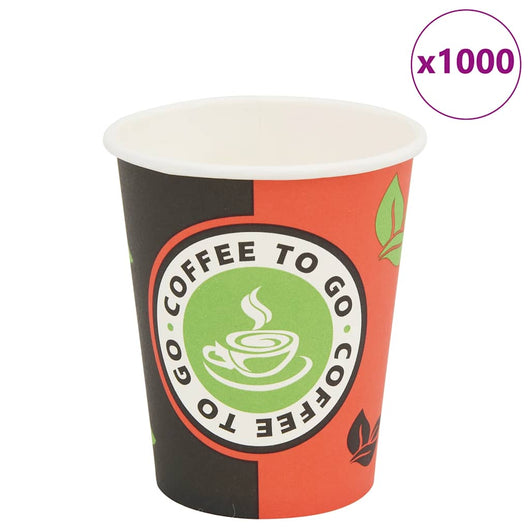 Bicchieri da CaffÃ¨ Monouso in Carta 1000 pz 240 ml (8 oz)