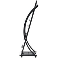 Portariviste 40x32x131 cm Nero A4