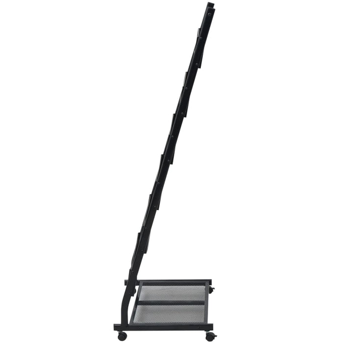 Portariviste 47,5x43x133 cm Nero A4cod mxl 106870