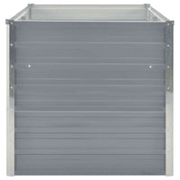 Letto di Coltura Rialzato 160x80x77 cm in Acciaio Zincato Grigio