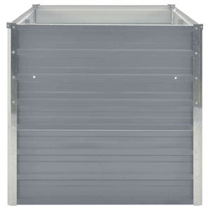 Letto di Coltura Rialzato 160x80x77 cm in Acciaio Zincato Grigio