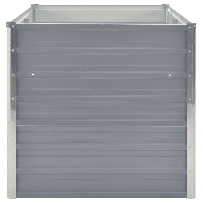 Letto di Coltura Rialzato 160x80x77 cm in Acciaio Zincato Grigio 42404