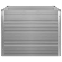 Letto di Coltura Rialzato 100x100x77 cm Acciaio Zincato Grigio 42407