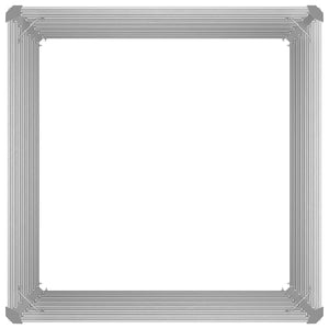 Letto di Coltura Rialzato 100x100x77 cm Acciaio Zincato Grigio 42407