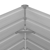 Letto di Coltura Rialzato 100x100x77 cm Acciaio Zincato Grigio 42407