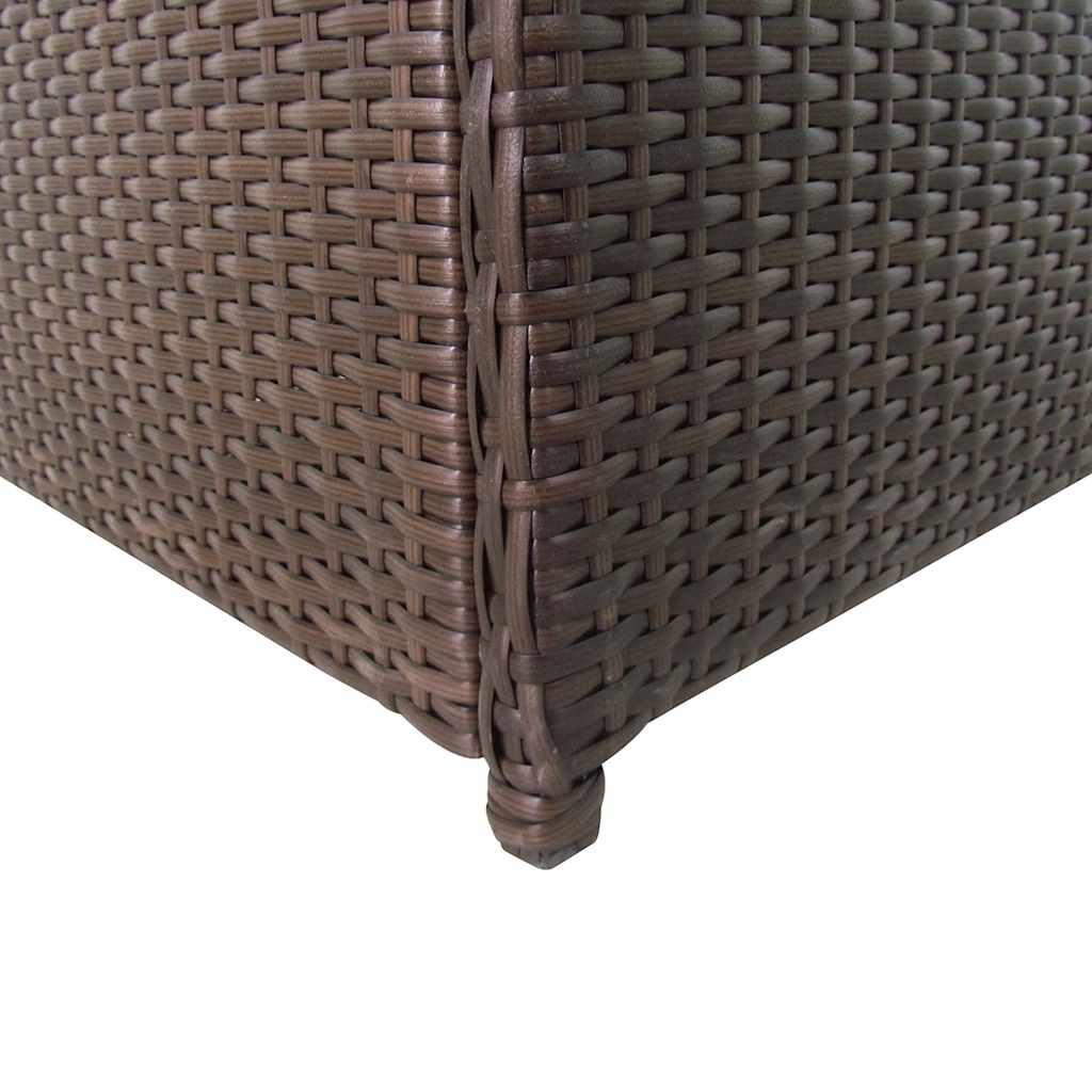 Baule da Giardino Marrone 120x50x60 cm in Polyrattan cod mxl 77324