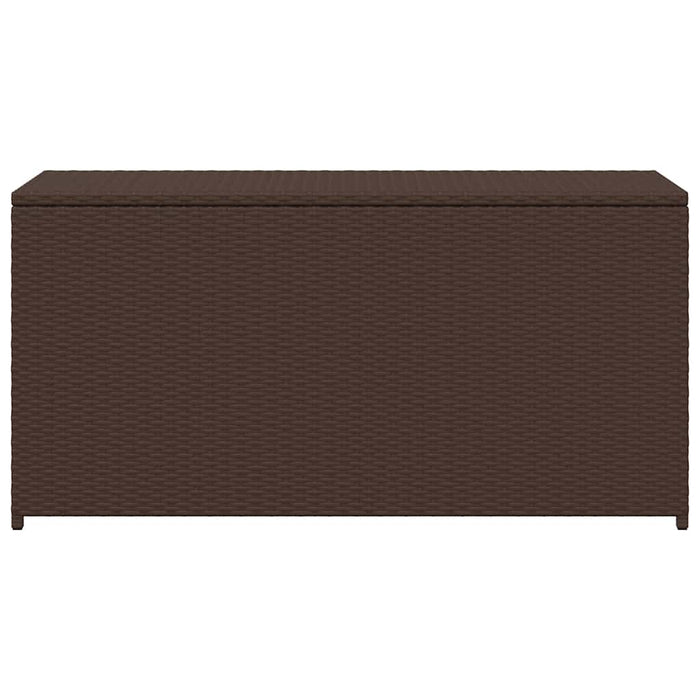 Baule da Giardino Marrone 120x50x60 cm in Polyrattan 42499