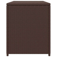 Baule da Giardino Marrone 120x50x60 cm in Polyrattan 42499