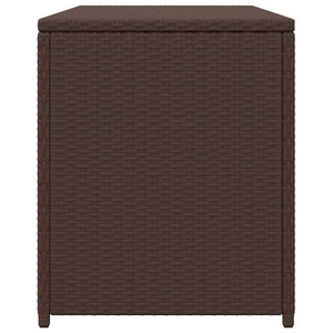 Baule da Giardino Marrone 120x50x60 cm in Polyrattan 42499