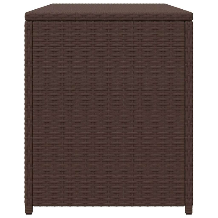 Baule da Giardino Marrone 120x50x60 cm in Polyrattan 42499