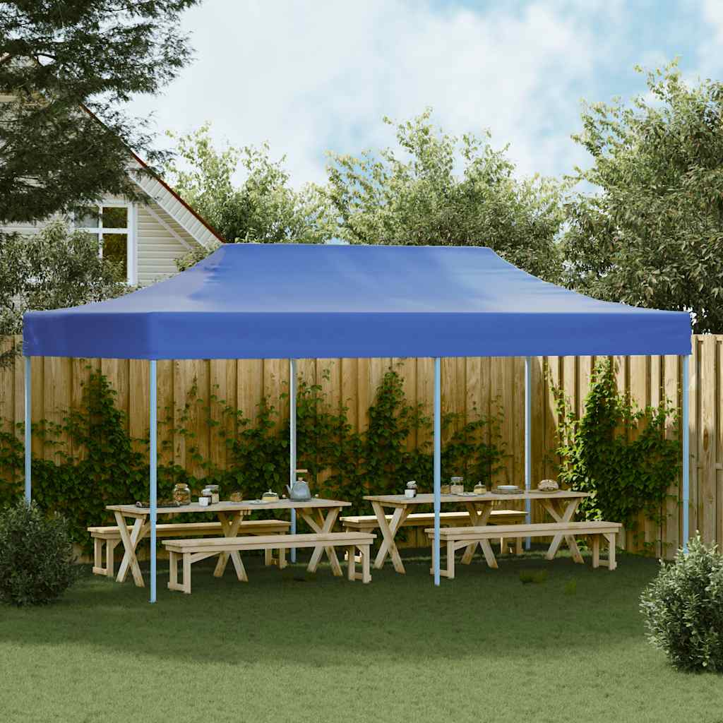 Tenda Pieghevole Pop-Up 3x6 m Blu