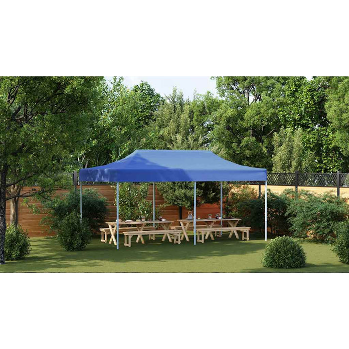 Tenda Pieghevole Pop-Up 3x6 m Blu