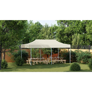 Tenda Pieghevole Pop-Up 3x6 m Bianco Crema
