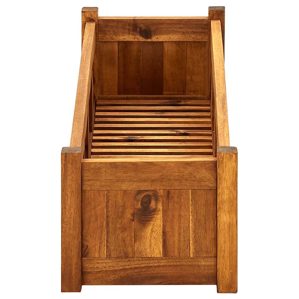 Letto Rialzato da Giardino in Legno di Acacia 100x30x25 cm 42566