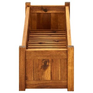 Letto Rialzato da Giardino in Legno di Acacia 100x30x25 cm 42566