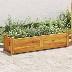 Letto Rialzato da Giardino in Legno di Acacia 100x30x25 cm 42566