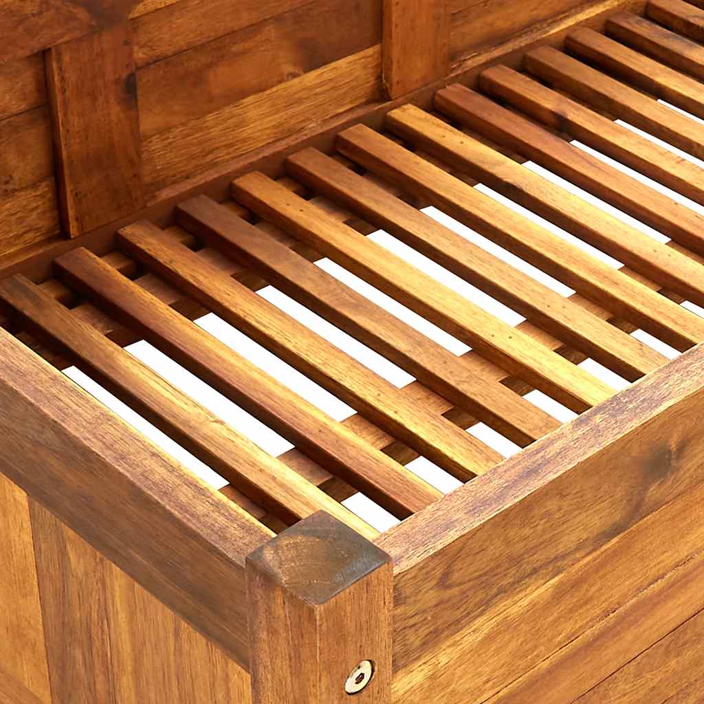 Letto Rialzato da Giardino in Legno di Acacia 200x50x25 cm 42568