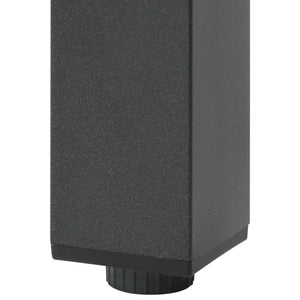 Tavolo da Giardino Nero 150x90x74 cm in Alluminio e Vetro 42788