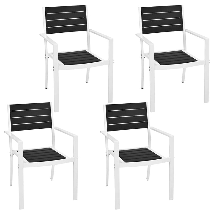 Set di Mobili 5 pcs Nero e Bianco 42811