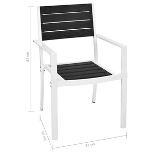 Set di Mobili 5 pcs Nero e Bianco 42811