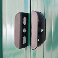 Capanno per Attrezzi in Metallo Verde 204x132x186 cm 42909