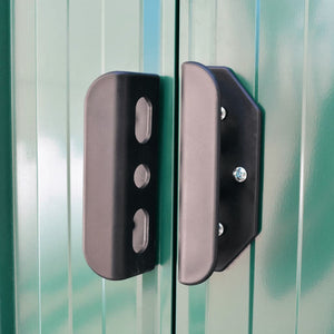 Capanno per Attrezzi in Metallo Verde 204x132x186 cm 42909