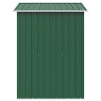 Capanno per Attrezzi in Metallo Verde 204x132x186 cm 42909