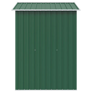 Capanno per Attrezzi in Metallo Verde 204x132x186 cm 42909