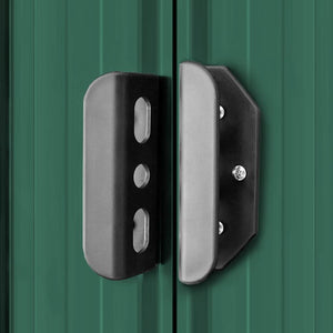 Capanno per Attrezzi in Metallo Verde 204x132x186 cm 42909